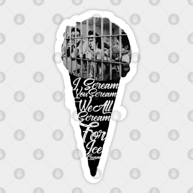 I Scream Ice Cream Down by Law Tribute Sticker by chilangopride